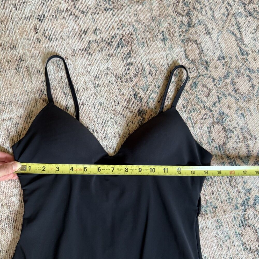 TORY BURCH One-Piece Swimsuit Black Women's Size Padded Bikini Sweetheart M - Picture 14 of 15